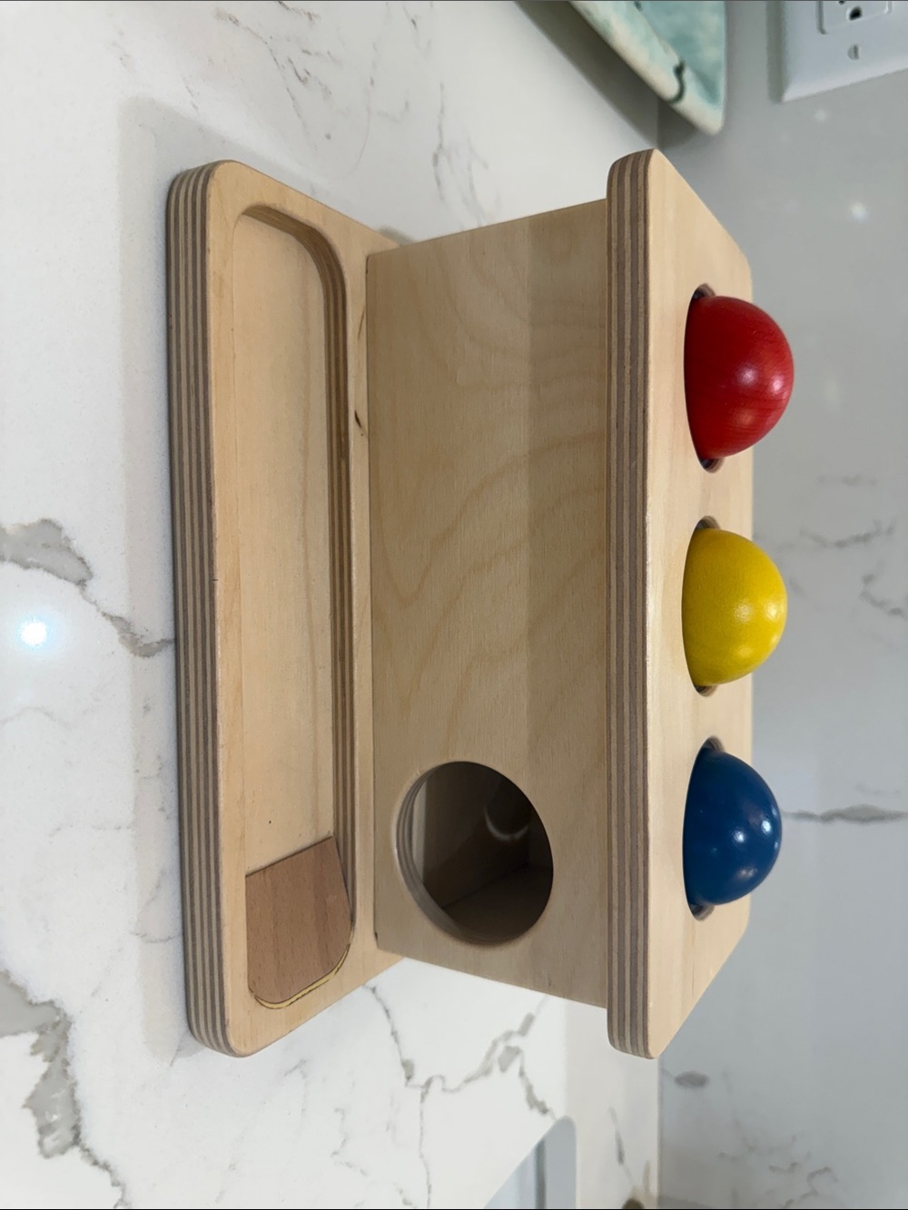 Monti Kids Wooden Push Box Montessori Toy